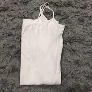 White stretchy tank top